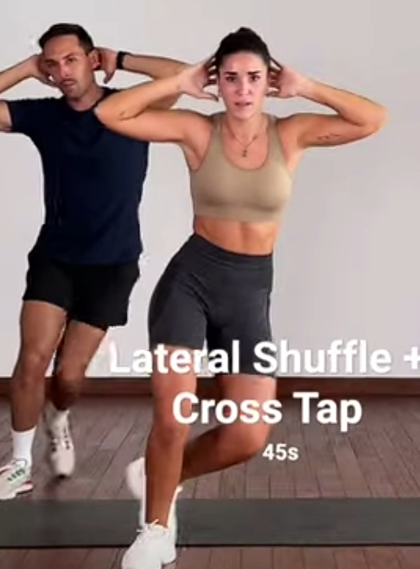 Lateral Shuffle and Cross Tap Exercise